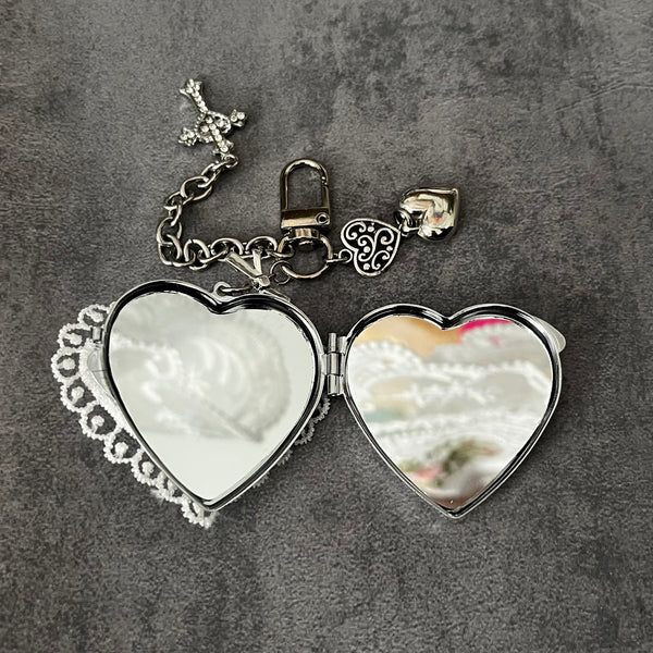 “Dainty lace” mirror charm